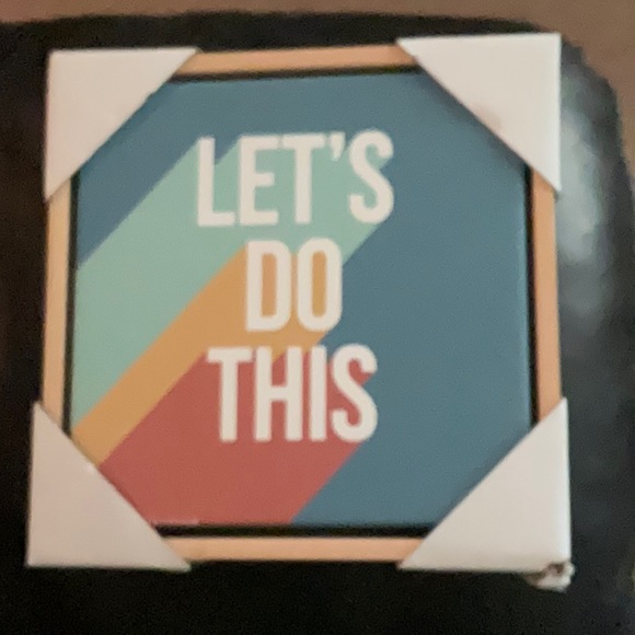 Other - NWT “Let’s Do This” Wall Art Decor